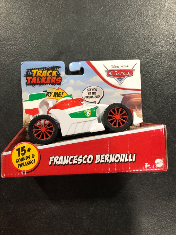 Photo 2 of Disney Cars Toys Track Talkers Francesco, 5.5-in, Authentic Favorite Movie Character Talking & Sound Effects Vehicle, Fun Gift for Kids Aged 3 Years and Older, Multicolor