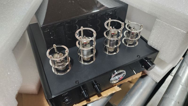 Photo 1 of Monoprice 50-Watt Stereo Hybrid Tube Amplifier with Bluetooth, Line Output, and Qualcomm aptX Audio
