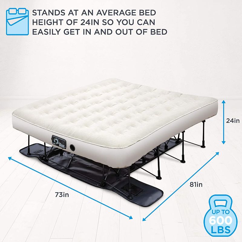 Photo 1 of 
Ivation EZ-Bed (King) Air Mattress with Frame & Rolling Case, Self Inflatable,