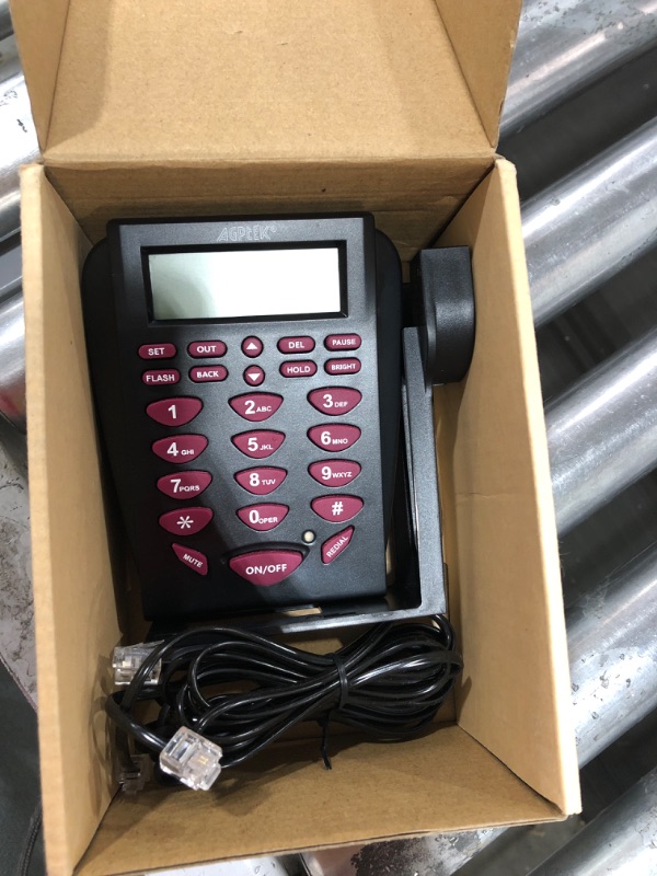 Photo 2 of AGPtEK Corded Telephone with Headset & Dialpad for House Call Center Office 