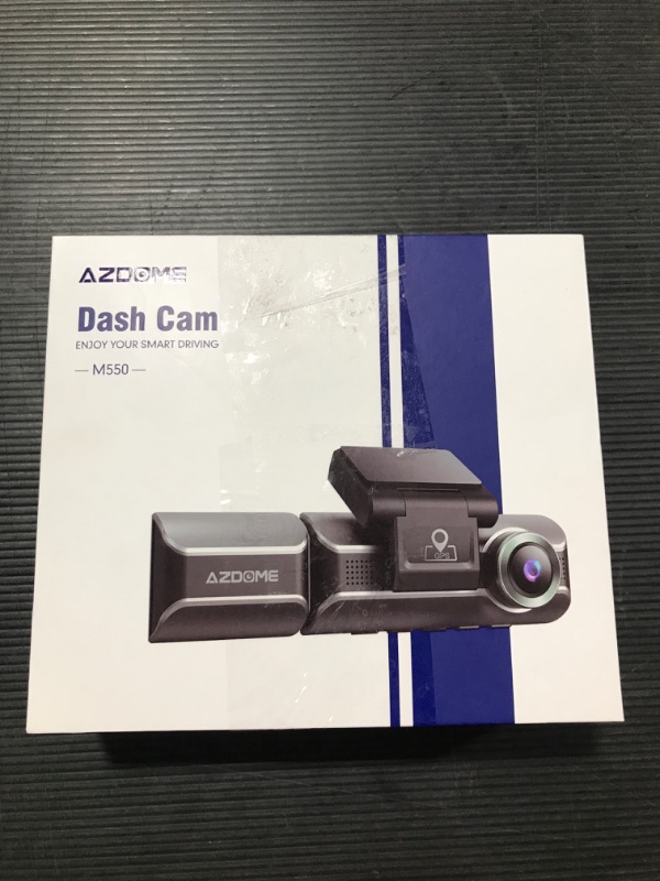 Photo 6 of AZDOME M550 Dash Cam 3 Channel, Built in WiFi GPS, With 64GB Card, Front Inside Rear 1440P+1080P+1080P Car Dashboard Camera Recorder, 4K+1080P Dual, 3.19" IPS, IR Night Vision, Capacitor, Parking Mode
