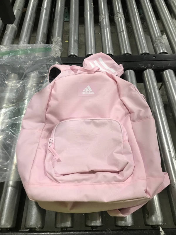 Photo 2 of adidas Everyday Backpack, Clear Pink/White, One Size One Size Clear Pink/White