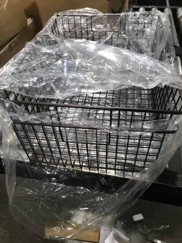 Photo 1 of 16INX12INX7IN  BROWN WIRE BASKETS SET OF 2 