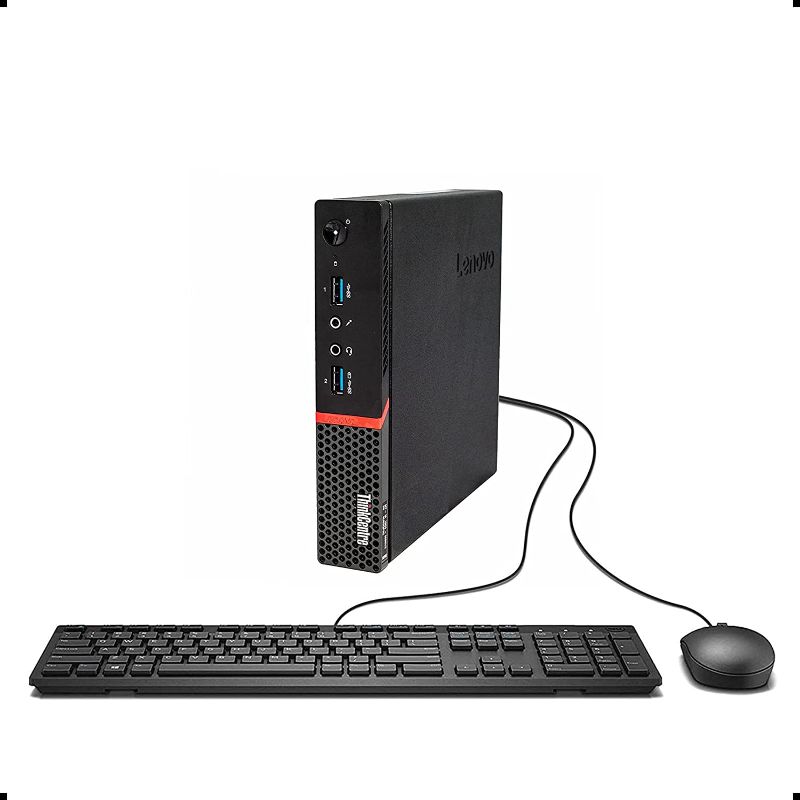 Photo 1 of Lenovo Think Center M700 Tiny Desktop PC, Intel Quad Core I5-6400T 2.2GHz up to 2.8G, 16GB Memory,512GB SSD, WiFi, BT 4.0,HDMI,USB 3.0,DP Port,Windows 10 Pro 64 Bit English/Spanish/French(Renewed) 