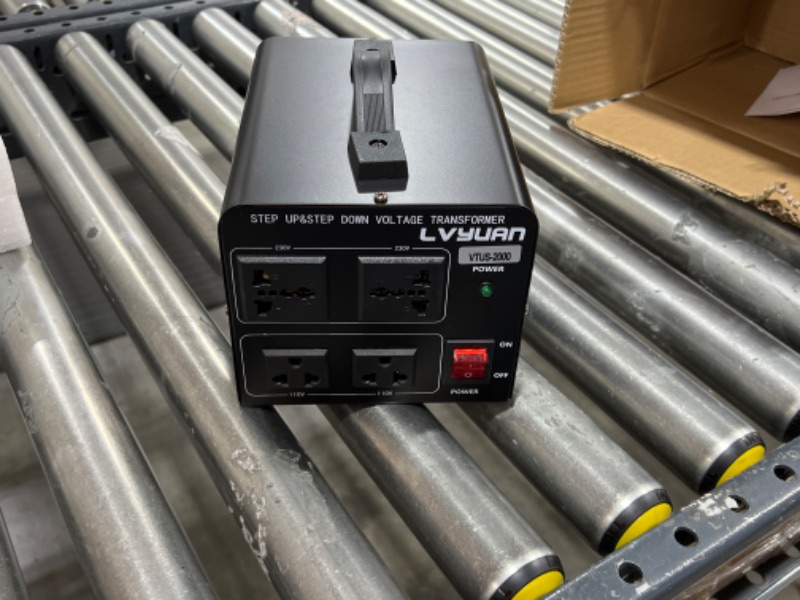 Photo 2 of Cantonape Voltage Transformer Converter 2000 Watt Step Up/Down Convert from 110-120 Volt to 220-240 Volt and from 220-240 Volt to 110-120 Volt with 2 US Outlets, 2 Universal Outlets 2000W