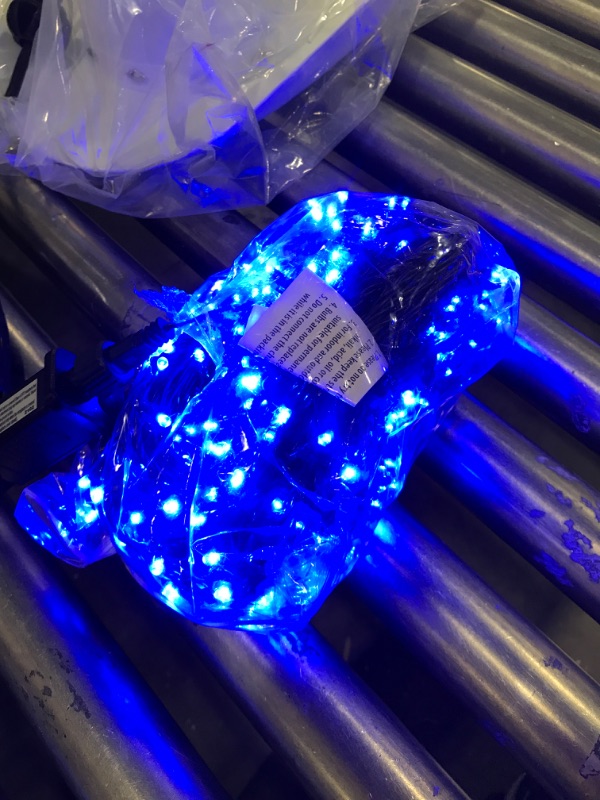 Photo 2 of 300 LED 114.9FT Blue Christmas Lights with 8 Lighting Modes, Connectable 4th of July Blue String Lights, Fairy Twinkle Lights for Indoor Outdoor, Garden, Patio, Wedding, Party Holiday Decoration