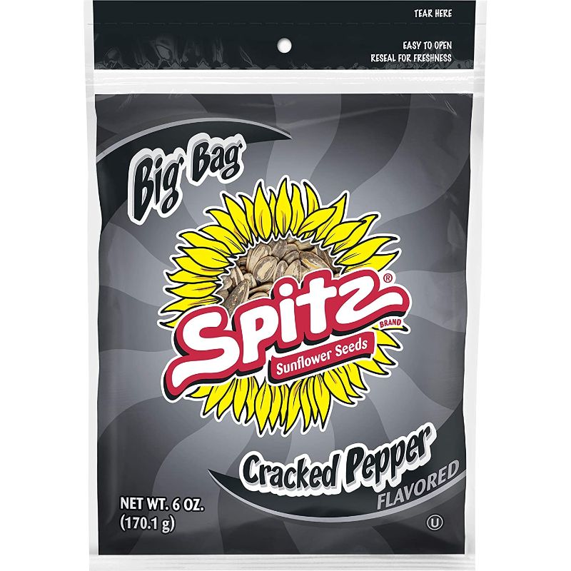 Photo 1 of  Spitz Sunflower Seeds, Cracked Pepper, 6 Oz (Pack of 9) BEST BY 22 JUN 2023