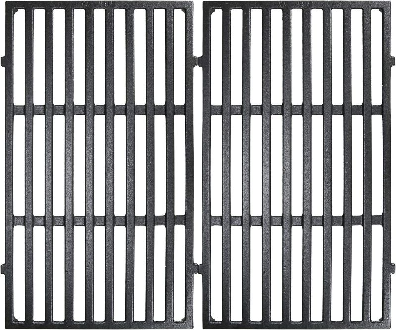 Photo 1 of  Utheer 7637 17.5 Inches Cast Iron Grill Grates for Weber Spirit 200 E210 E-220 S210 S-220, Spirit II 200 Series Gas Grills, Grill Parts for Weber 7637 Gas Grills with Front-Mounted Control Panels 