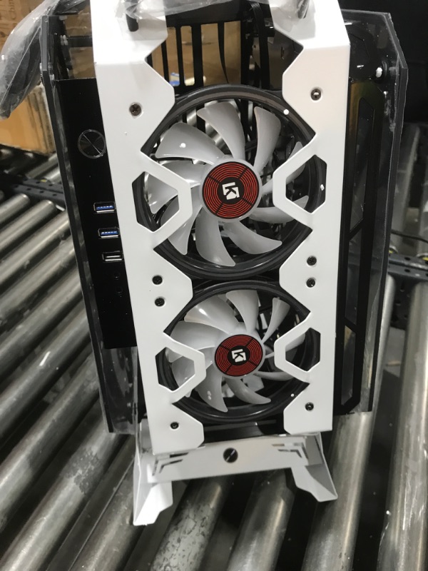 Photo 1 of KEDIERS PC Case - ATX Tower Tempered Glass Gaming Computer Open Frame Case with 7 ARGB Fans,C570
