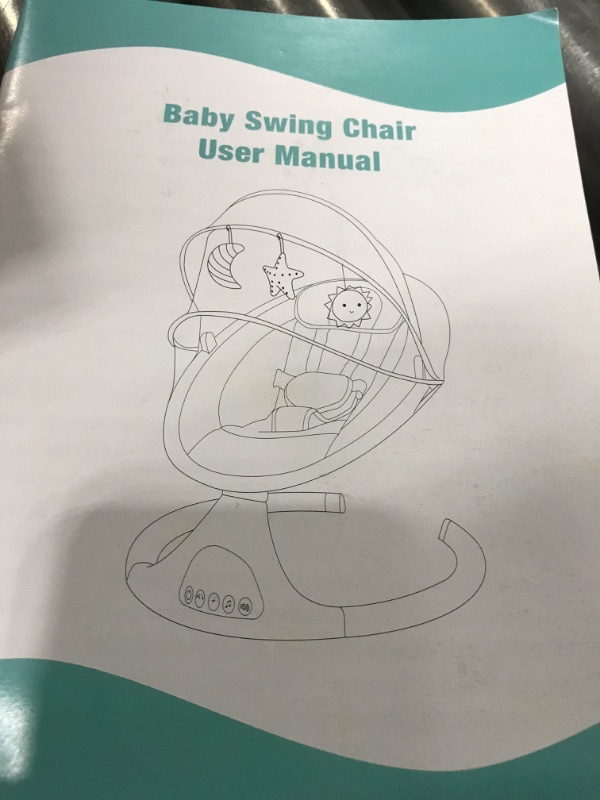 Photo 1 of BABY SWING CHAIR, GREY