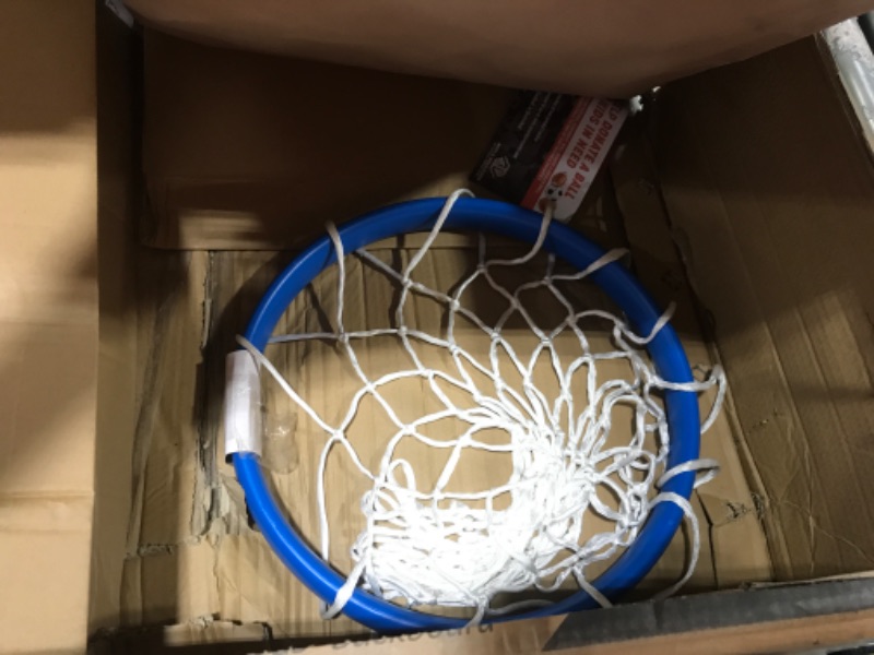 Photo 1 of GoSports Splash Hoop PRO Swimming Pool Basketball Game, Includes Poolside Water Basketball Hoop, 2 Balls and Pump Blue