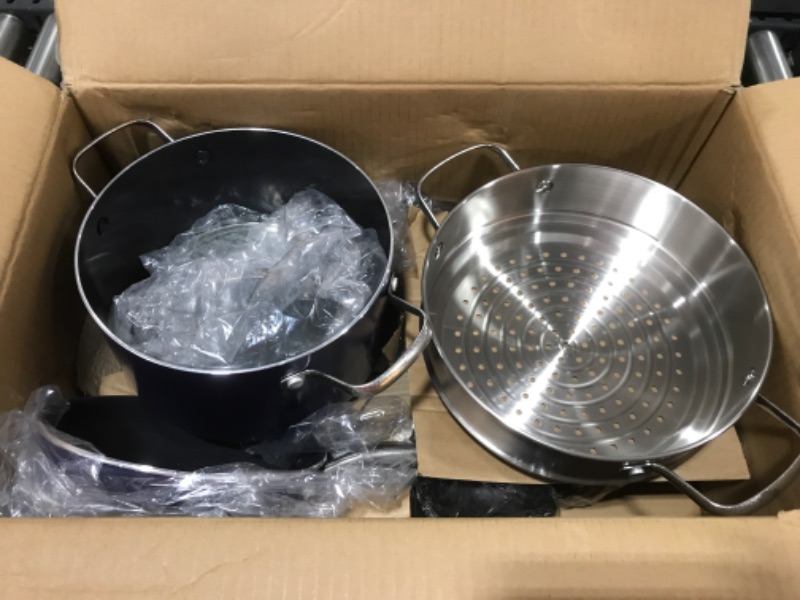 Photo 2 of  Blue Diamond Cookware Diamond Infused Ceramic Nonstick, 11 Piece Cookware Pots and Pans Set, PFAS-Free, Dishwasher Safe, Oven Safe 