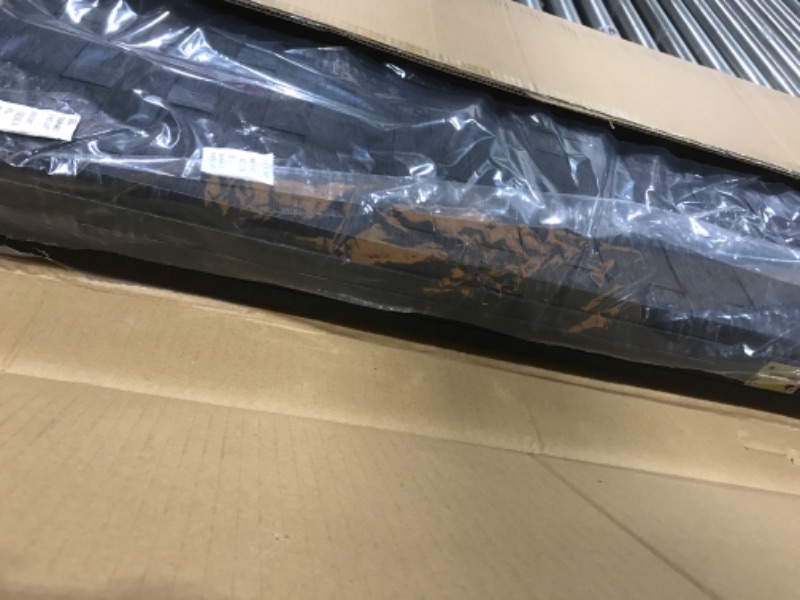 Photo 1 of Folding Room Screen Divider Hand-Woven Design Room Divider 6ft High Fiber Free-Standing Privacy Screen Suitable for Living Room and Study (Black, 4 Panels) Black 4 Panels