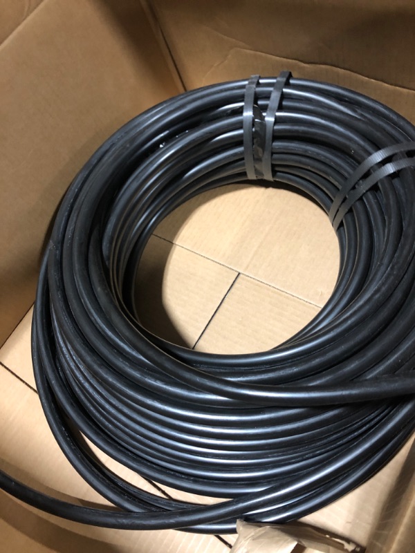 Photo 2 of 1/4 Drip Irrigation Tubing - 100 ft Black Drip Irrigation Hose Perfect for DIY Garden Irrigation System, Hydroponics, Misting Tubing, or as Blank Distribution Tubing for Any Garden Project