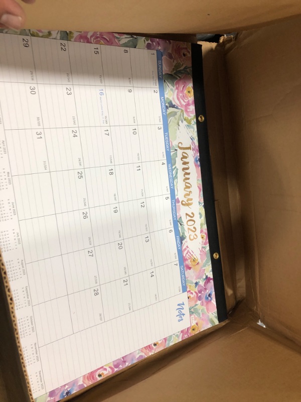 Photo 2 of 2023-2024 Desk Calendar - Jan 2023 - Jun 2024, 18 Months Large Monthly Desk Calendar, 22" x 17", Desk Pad, Large Ruled Blocks, To-do List & Notes, Best Desk/Wall Calendar for Planning and Organizing