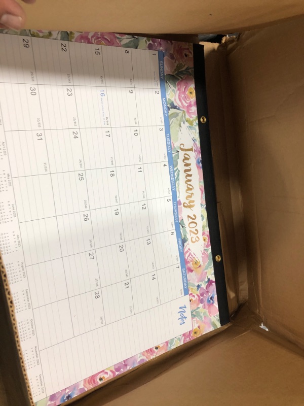 Photo 1 of 2023-2024 Desk Calendar - Jan 2023 - Jun 2024, 18 Months Large Monthly Desk Calendar, 22" x 17", Desk Pad, Large Ruled Blocks, To-do List & Notes, Best Desk/Wall Calendar for Planning and Organizing
