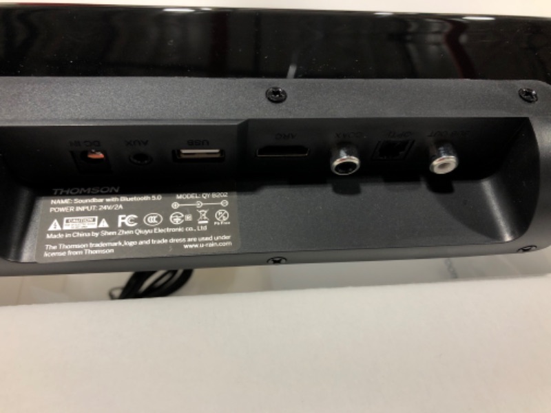 Photo 3 of Thomson Sound Bars for TV, HiFi TV Speakers Home Theater Surround Soundbar with Bass Reflex Speaker, 35-Inch, Bluetooth 5.0, 3 EQ Modes, DSP Audio and Adjustable Bass, HDMI/ARC/AUX/Opti/Coax/USB B202 Soundbar