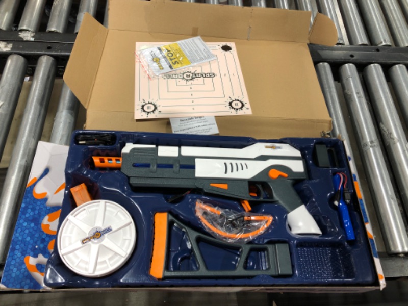 Photo 2 of SplatRball SRB1200 Full Auto Rechargeable Battery Powered Water Bead Gel Ball Blaster Kit. Certified, Compatible with The SRB1200, SRB400-SUB, and SRB400