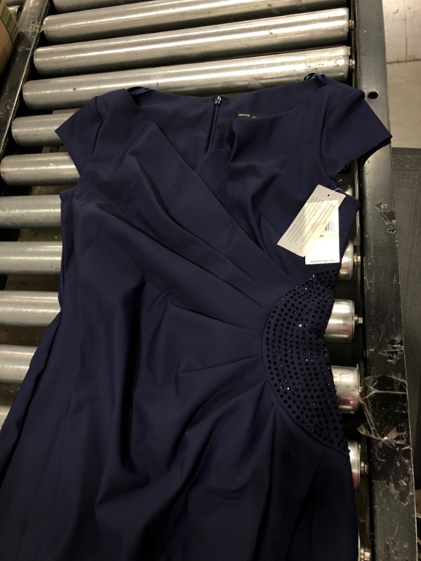 Photo 3 of Alex Evenings Embellished Jersey Column Gown, Size 8P in Navy at Nordstrom