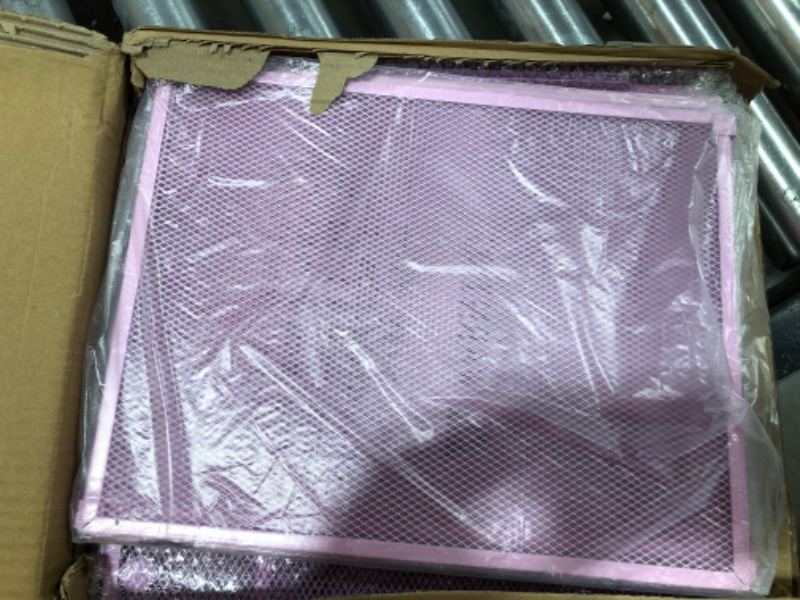 Photo 1 of Mesh Hanging FiIe Organizer Box - Pink