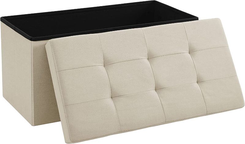Photo 1 of  30 Inches Folding Storage Ottoman Bench