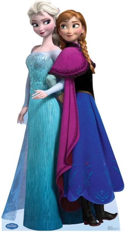 Photo 1 of Advanced Graphics Elsa & Anna Life Size Cardboard Cutout Standup - Disney's Frozen (2013 Film)