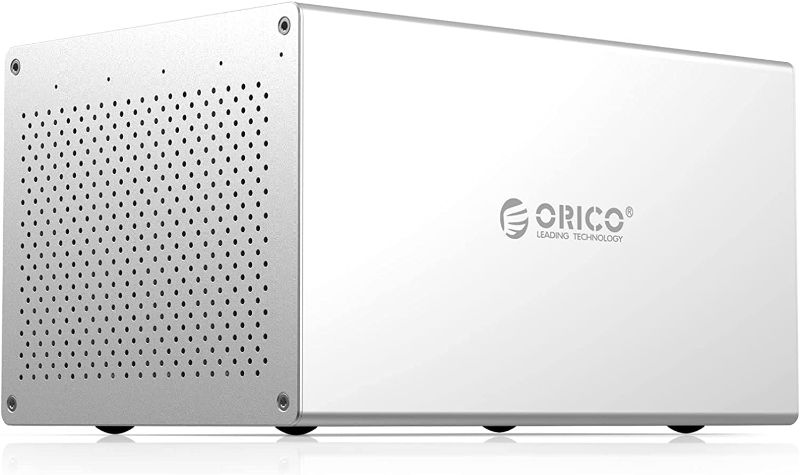 Photo 1 of ORICO 5 Bay Hard Drive Enclosure Raid USB3.0 to SATA Aluminum 3.5'' External HDD/SSD Storage Drive Enclosure Data Safe Protection for Enterprise Backup Up to 80TB(5x16)-WS500RU3