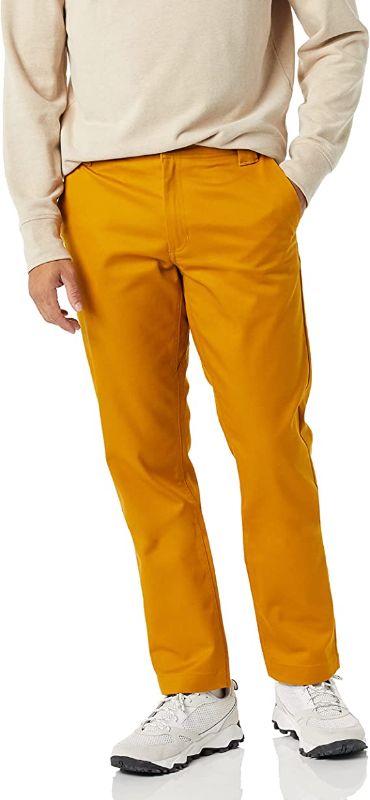 Photo 1 of Amazon Essentials Men's Stain & Wrinkle Resistant Slim-Fit Stretch Work Pant SIZE 38W X 32L
