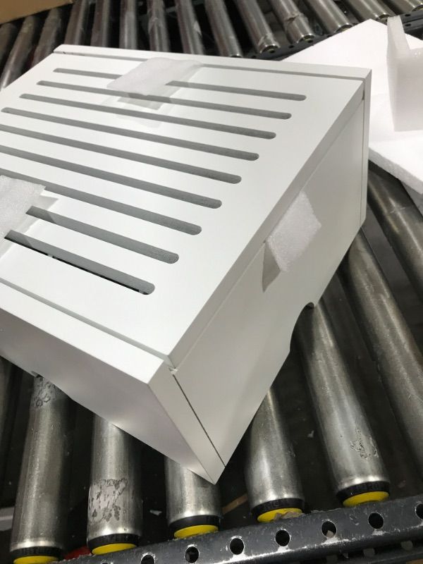 Photo 1 of 2 PACK OF WOODEN LIFT WALL MOUNT ROUTER BOX WHITE 17" X 7.5" 14" (STOCK PICTURE IS LOOKS SIMILAR)