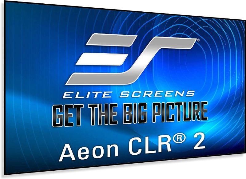 Photo 1 of Elite Screens Aeon CLR2 Series, 16:9, Edge Free Ceiling and Ambient Light Rejecting Fixed Frame Projector Screen for Ultra-Short Throw Projectors Fixed Frame (103" Diagonal, 16:9)
