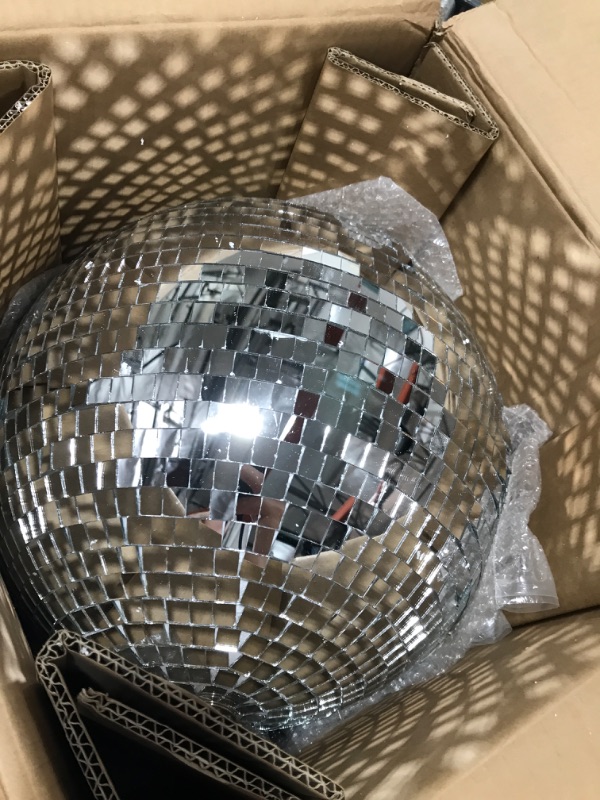 Photo 2 of 16 Inch Large Mirror Disco Ball 80's 90's Disco Ball