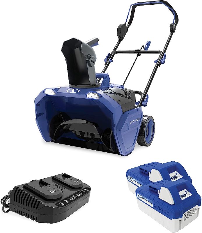 Photo 1 of Snow Joe 24V-X2-20SB 20-Inch 48 Cordless Snow Blower, Kit (w/2 x 24-Volt 4.0-Ah Batteries and Charger)

