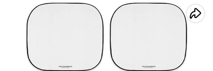 Photo 1 of 2 Pieces Car Windshield Sunshade, Foldable Front Window Sunshades DIY Image Or Text 55 X 27.6 Inch Sublimation Blank Sun Visor Protector, Keep Your Vehicle Cool For Car, Truck, SUV - SET OF 2
