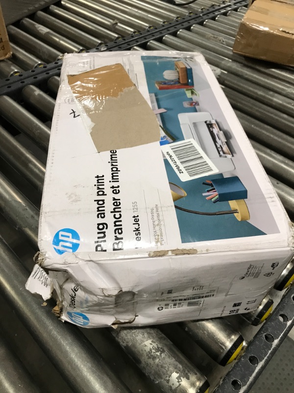 Photo 5 of HP Deskjet 1255 Compact Wired Single-Function Color Inkjet Printer Portable Home Office Equipment, White - Print Only, USB Connectivity, 4800 x 1200 dpi, 8.5" x 14", Cbmou Printer_Cable
