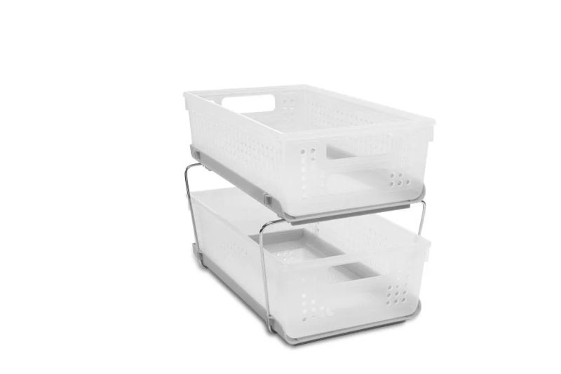 Photo 1 of 2 TIER PLASTIC ORGANIZER