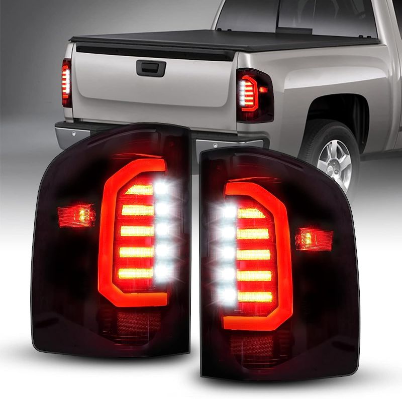 Photo 1 of AUTOONE LED Tail Light Assembly Rear Lamps Replacement for 2007-2013 Chevy Silverado 1500/2007 2009-2014 Silverado 2500HD | 3500HD/ 2007-2014 GMC Sierra 3500 Dually 