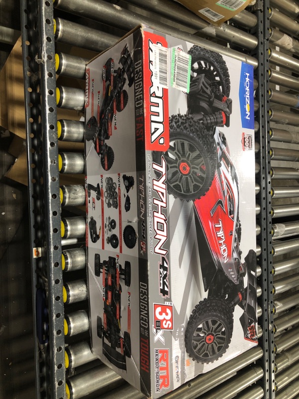 Photo 1 of ARRMA 1/8 Typhon 4X4 V3 3S BLX Brushless Buggy RC Truck RTR (Transmitter and Receiver Included, Batteries and Charger Required), Red, ARA4306V3