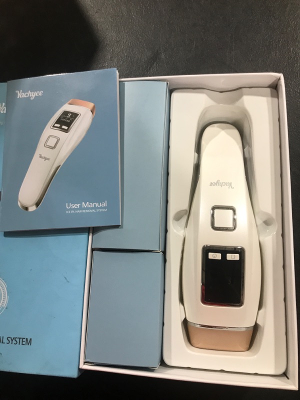 Photo 1 of Yachyee IPL Hair Removal Device with Ice Cooling Function for Women and Men Permanent Upgraded to 999,999 Flashes for Face Armpits Legs Arms Bikini Line Comes With Goggles, Corded