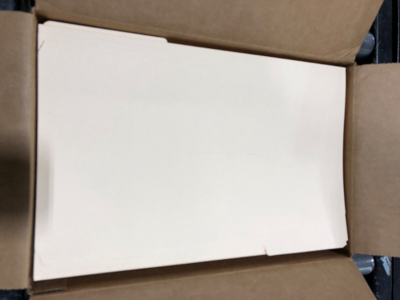 Photo 1 of Amazon Basics File Folders - 1/3 Tab, Manila, Legal Size, 100-Pack Manila 100-pack Legal Size