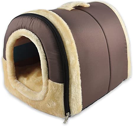 Photo 1 of ANPPEX Igloo Dog House, Portable Cat Igloo Bed with Removable Cushion, 2 in 1 Washable Cozy Dog Igloo Bed Cat Cave, Foldable Non-Slip Warm for Pets Puppy Kitten Rabbit
Medium