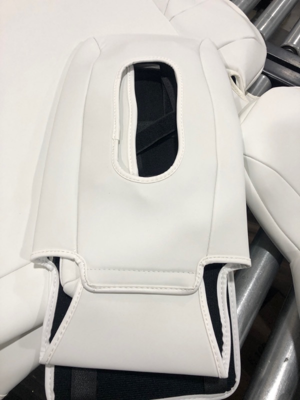 Photo 5 of Maysoo Tesla Model 3 Seat Covers White Car Seat Covers for Tesla Model 3 2023 2022-2017 Car Interior Cover(White-Organosilicon,Model 3(Full Set)) White Organosilicon model 3(full set)