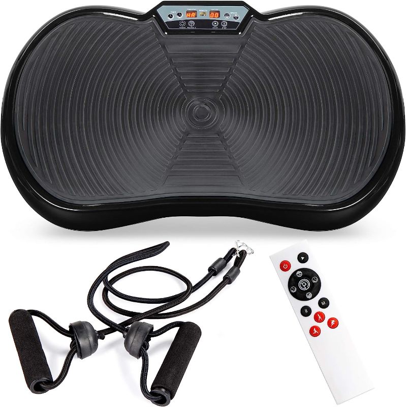 Photo 1 of Best Choice Products Vibration Plate Exercise Machine Full Body Fitness Platform for Weight Loss & Toning w/Resistance Bands, 10 Preset Workouts, Remote Control