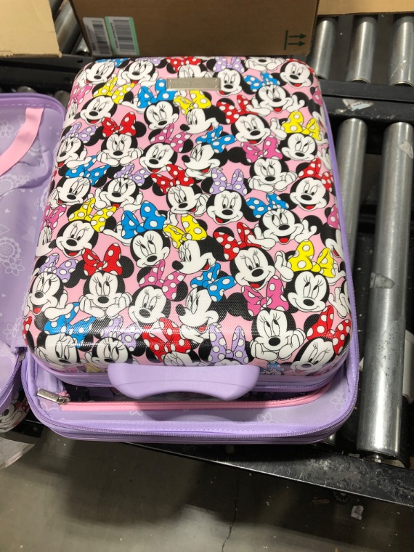Photo 3 of American Tourister Disney Hardside Luggage with Spinners, Minnie Pastel, 2-Piece Set (18/20) 2-Piece Set (18/20) Minnie Pastel
