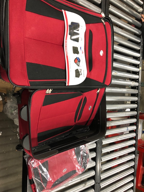 Photo 1 of 3PC LUGGAGE SET RED