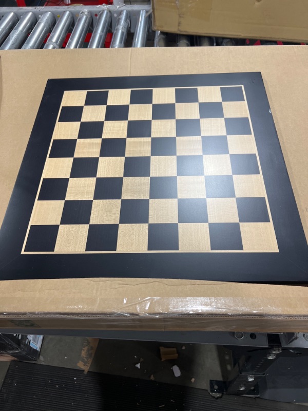 Photo 2 of Chess Board Berlin - Inlaid Maple and Beech Wood, Extra Large 19 x 19 Inch