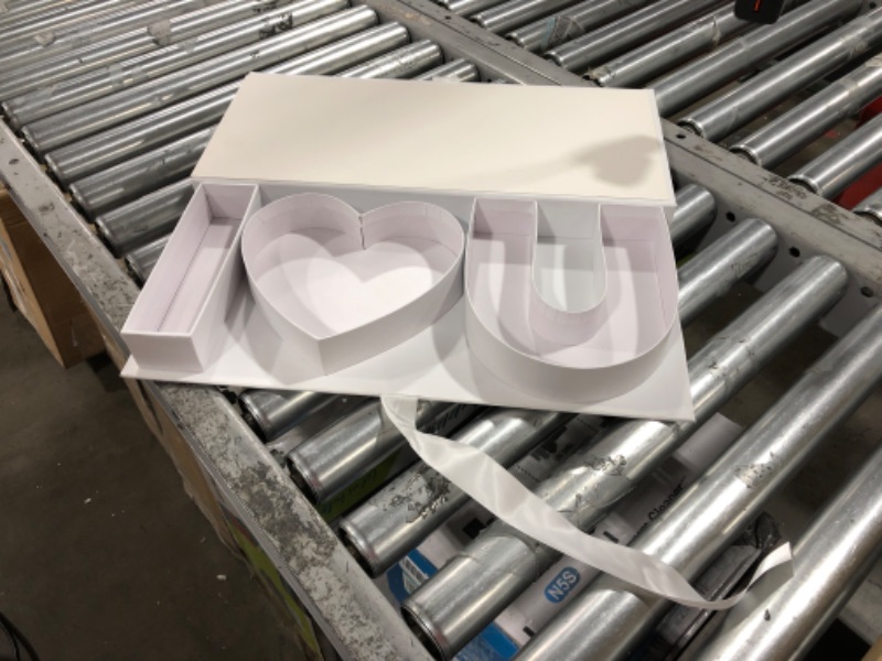 Photo 1 of “I Love You” Flower Gift Letter Shaped Fillable Box