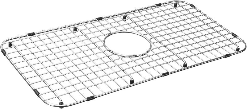 Photo 1 of 
Serene Valley Sink Bottom Grid 25-1/8" x 12-7/8", Centered Drain with Corner Radius 1-1/2", Sink Grid Stainless Steel NDG2513C