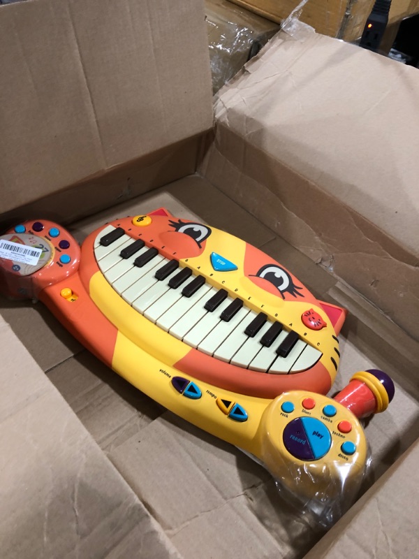 Photo 2 of B. toys – Meowsic Toy Piano – Children’S Keyboard Cat Piano with Toy Microphone For Kids 2 years + Without additional batteries