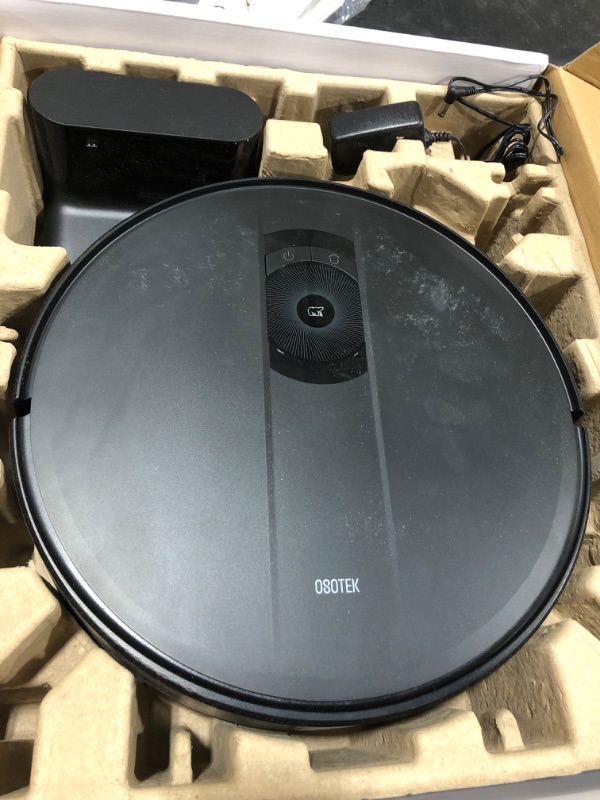 Photo 1 of OSOTEK Robot Vacuum and Mop Combo, 3500Pa Strong Suction WiFi/App/Alexa Control, Self-Charging Robotic Vacuum Cleaner, Smart Gyroscope Navigation, Ideal for Hard Floors Pet Hair Carpets 