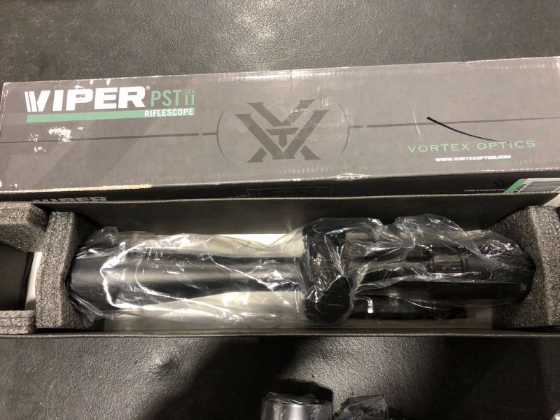 Photo 1 of Vortex Optics Viper PST Gen II 5-25x50 First Focal Plane Riflescope - EBR-7C Reticle (MRAD), Black & Vortex Optics Precision Matched Rings 30mm - Height 1.45 inches